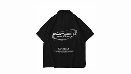 Relaxed boxy fit shirt - Black