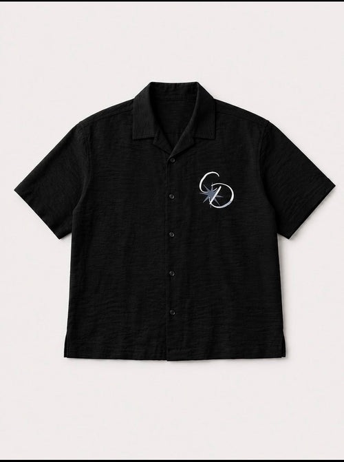 Relaxed boxy fit shirt - Black