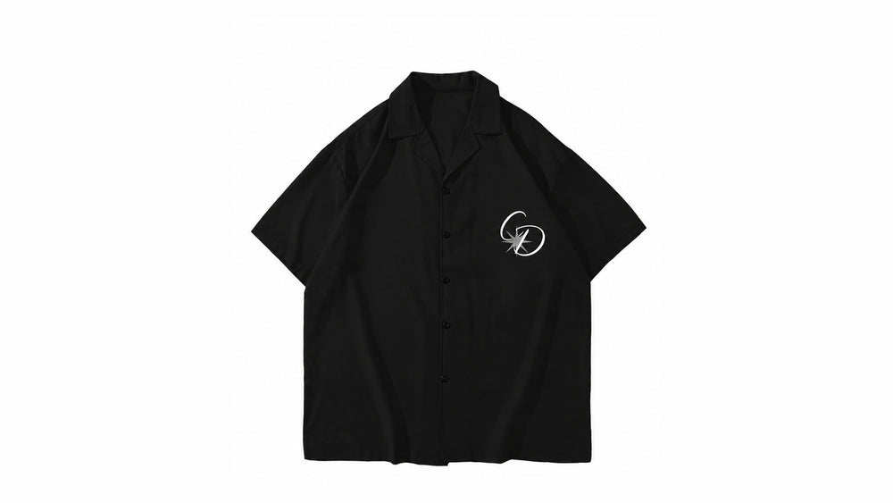 Relaxed boxy fit shirt - Black